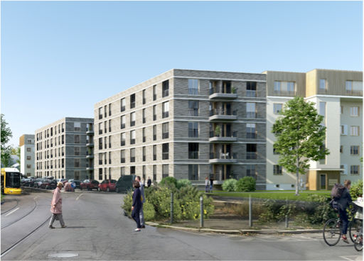 Stiftsweg  4 - 43  –  Wohnhausgruppe  3047